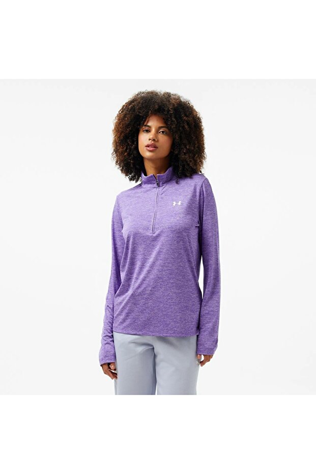 Tech Kadın Mor T-Shirt - 1