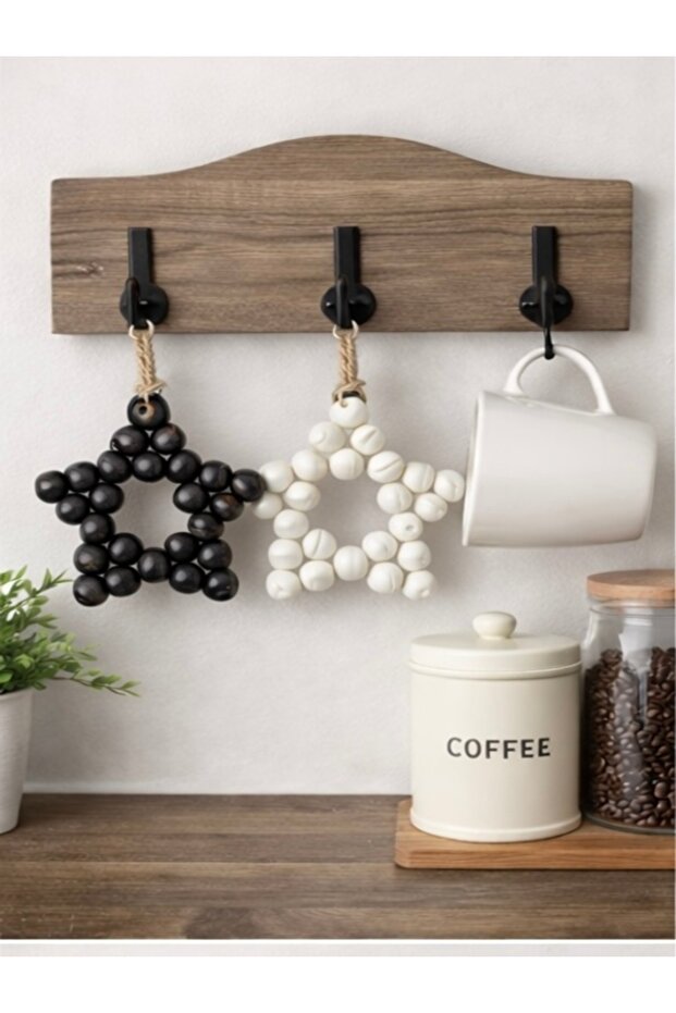 Ahşap Boncuk Yıldız - 1