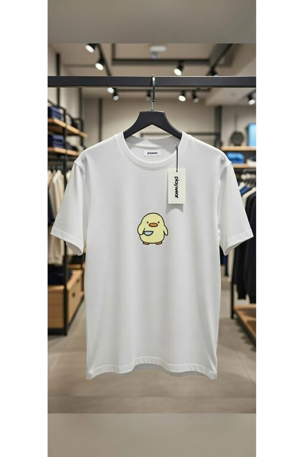 Unisex Tiny Chicken Knife Printed Collection-Loose Fit Oversized Style T-Shirt