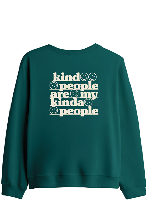 Be Kind Printed Crew Neck Sweatshirt