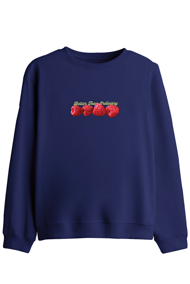 Betterthanordinary Printed Crew Neck Sweatshirt
