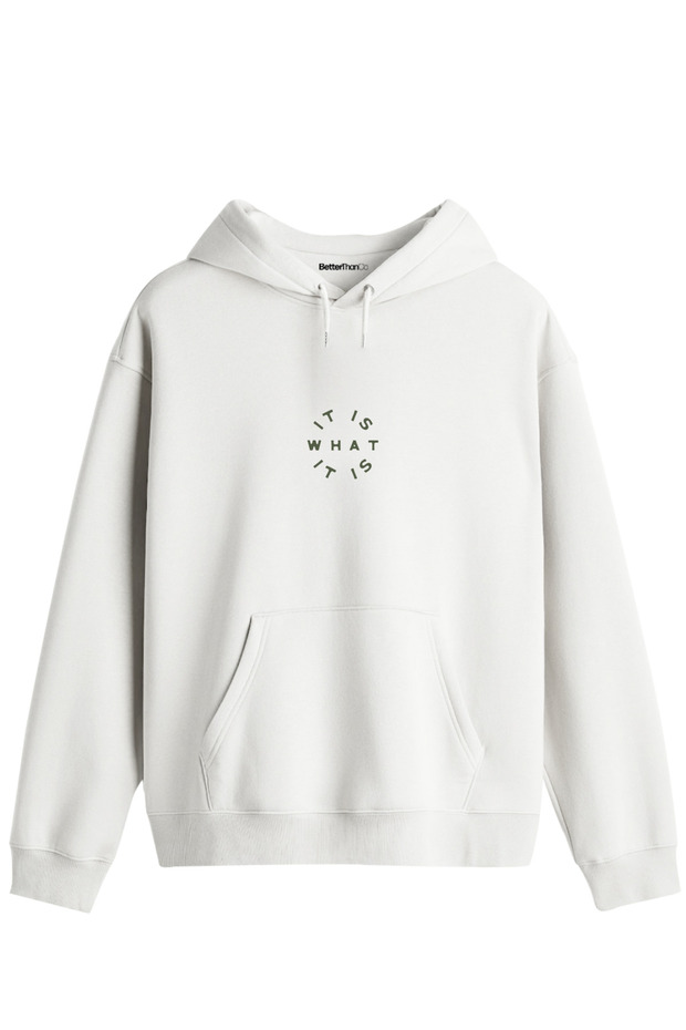 It Is What It Is Printed Unisex Hooded Collar Hoodie