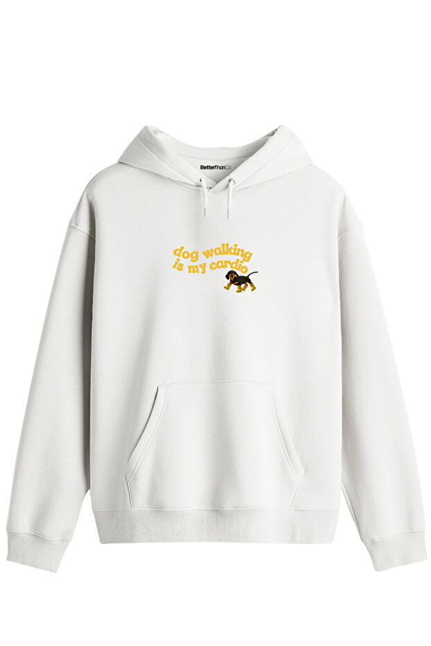 Dog Walking Printed Unisex Hooded Collar Hoodie