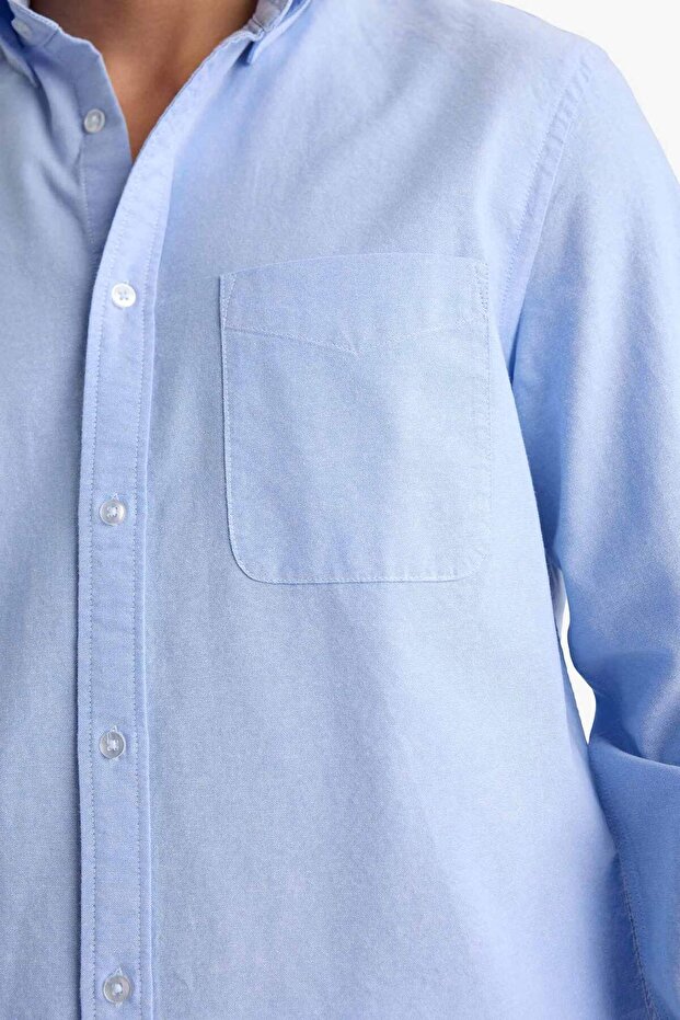 %100 Pamuk Basic Gömlek A8028AX26SP - 4