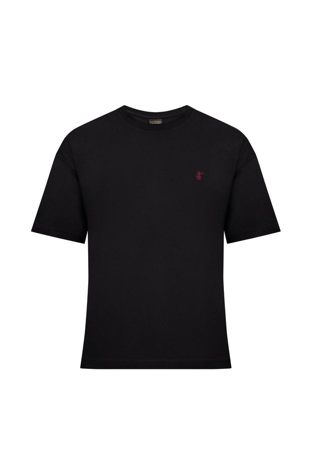 Erkek Siyah Oversized T-shirt