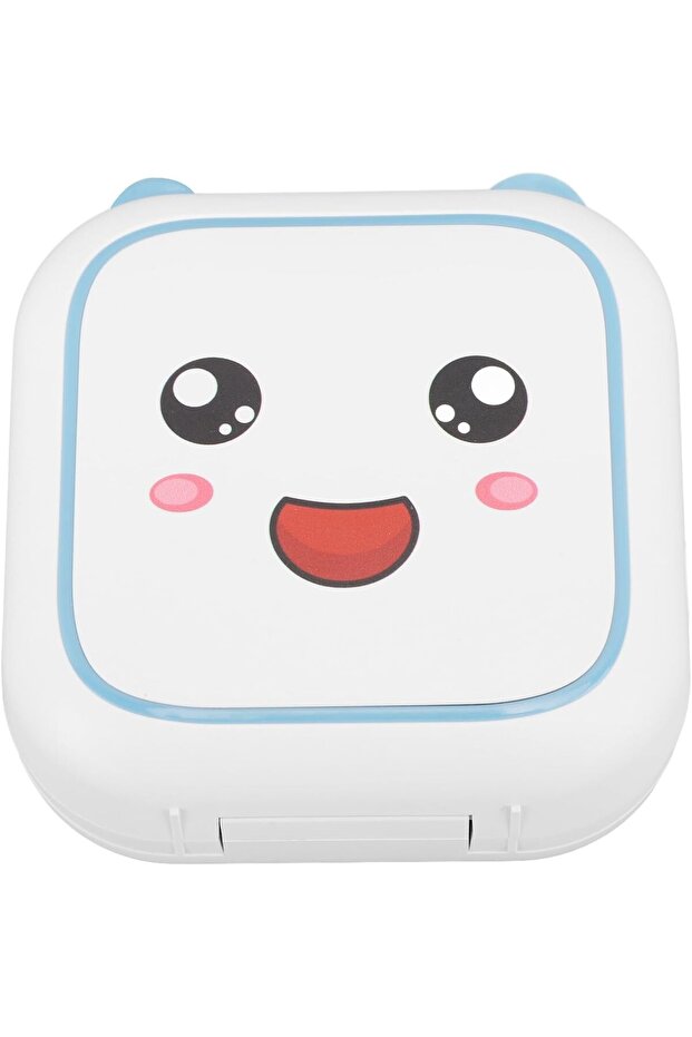 طابعة صغيرة محمولة بدون حبر، عالية الكفاءة للدراسة والعمل، خفيفة الوزن، طابعة حرارية جيبية (أزرق) - 4