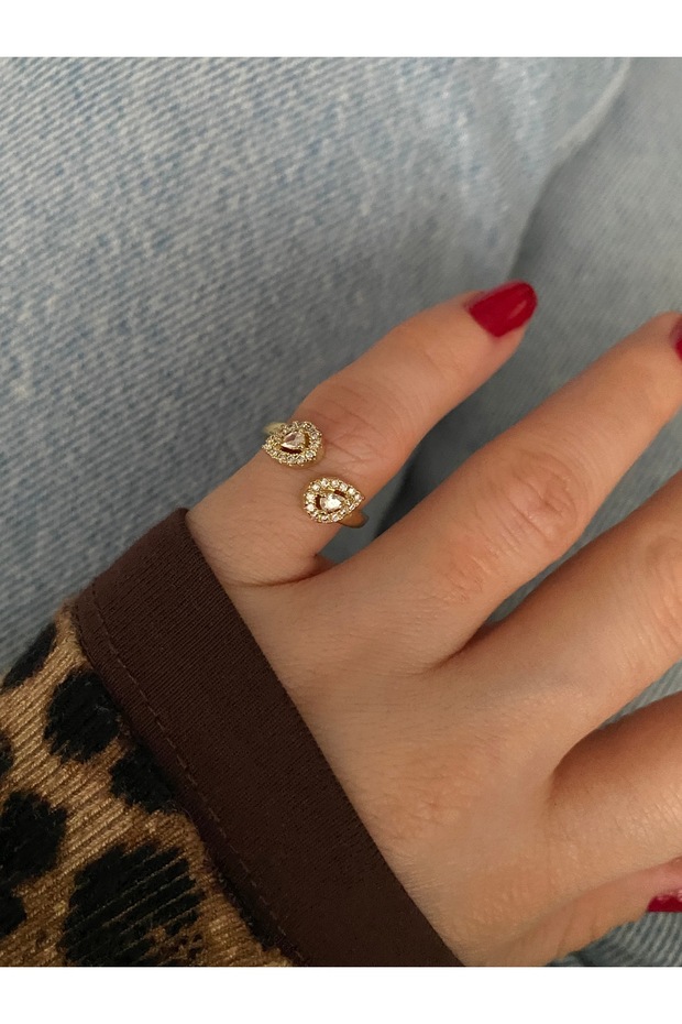Limited Edition - Small Finger Drop Minimal Bottom Adjustable Joint Women's Ring