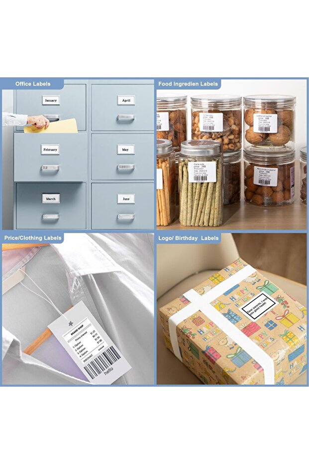 طابعة ملصقات حرارية محمولة من كاستويف، طابعة باركود بلوتوث 221B، طابعة ملصقات لاسلكية بحجم 2 بوصة - 6