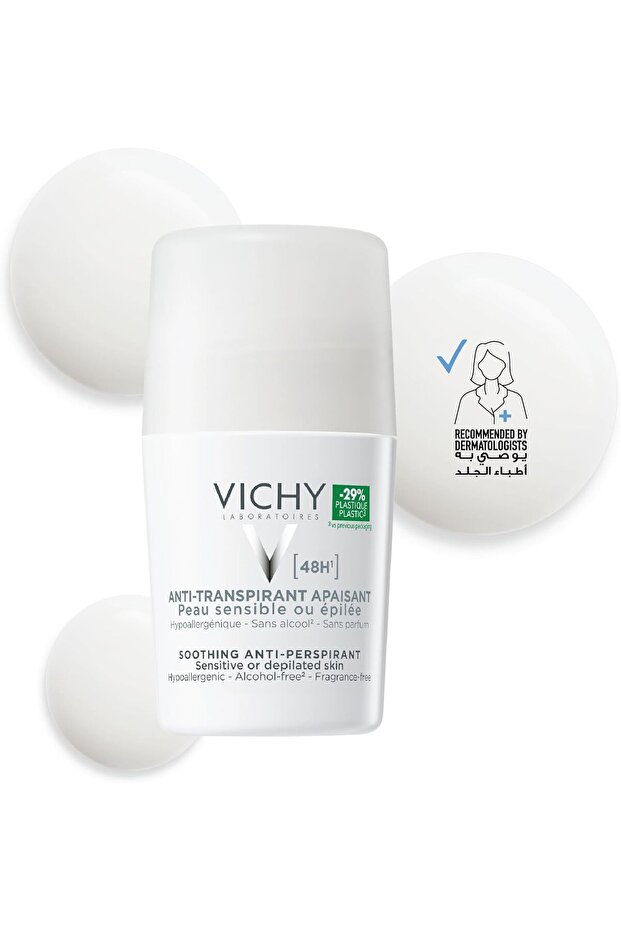 Deo Antiperspirant 48H Roll On White Cap - 1