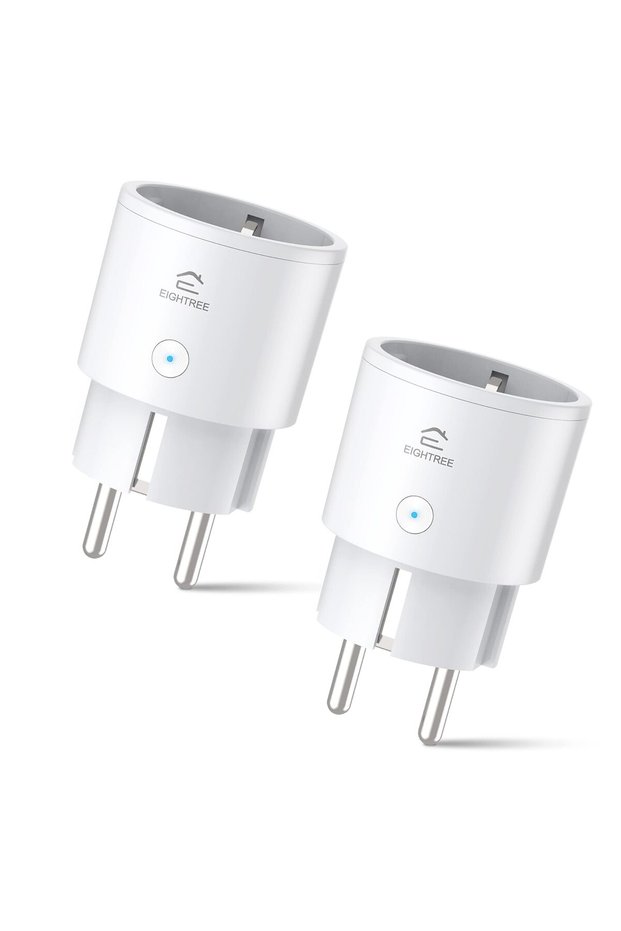 WiFi Smart Plug 2-Pack Power Meter Remote Access – 16A