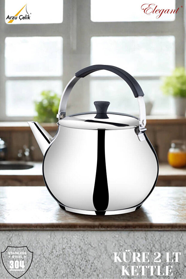 2 Lt. Küre Silikonlu Üstten Tutmalı Kettle - 1