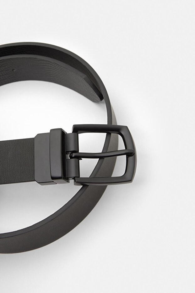 Çift taraflı suni deri kemer - 6