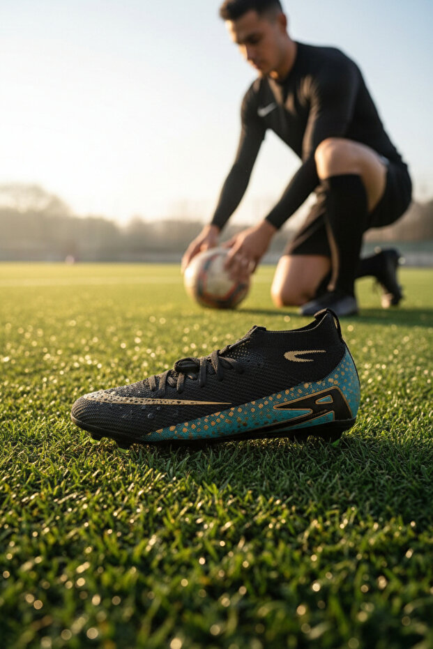Enoch Professional Ankle Soccer Cleats with Socks