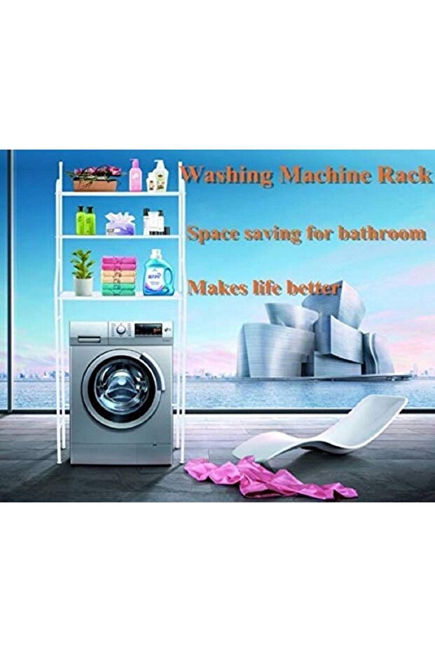 رف غسالة بثلاث طبقات | رف تخزين قائم - 3