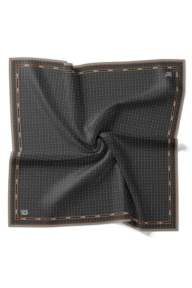 Solid Color Edges Thin Belt Pattern Sparkling Crystal Scarf - 2