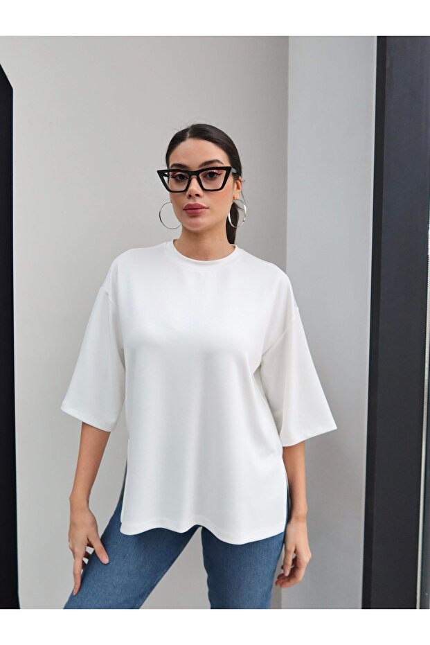 Yan Yırtmaçlı Tshirt - 3