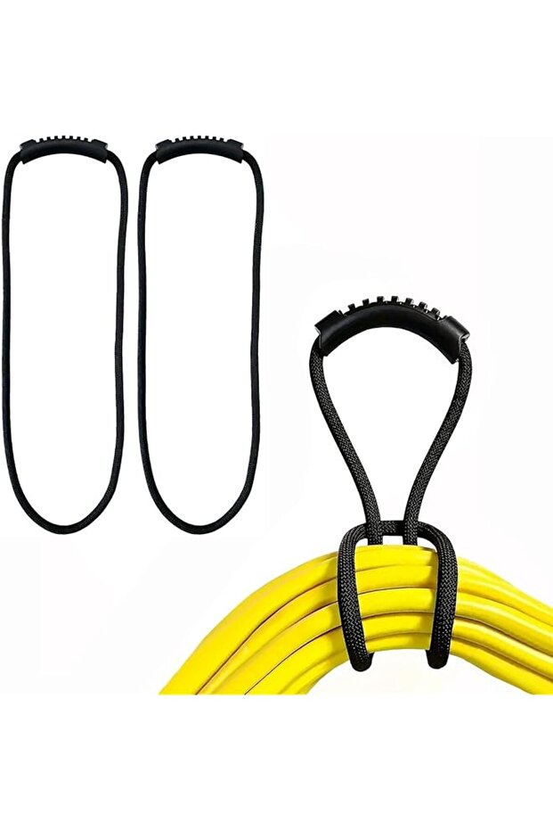 2 Pack Extension Cord Storage Straps, 24 inch Portable with Carrying Handle fit Vacuum Hose Holder,