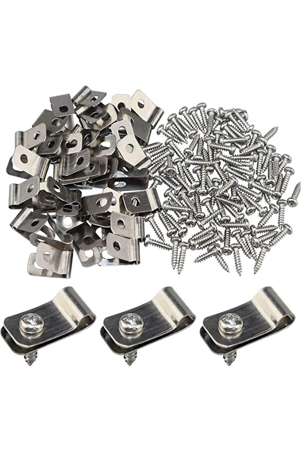 200 Pcs Solar Panel Cable Clips, Fence Wire Clamps, Photovoltaic Cable Clips, Trailer Frame Wire Cla