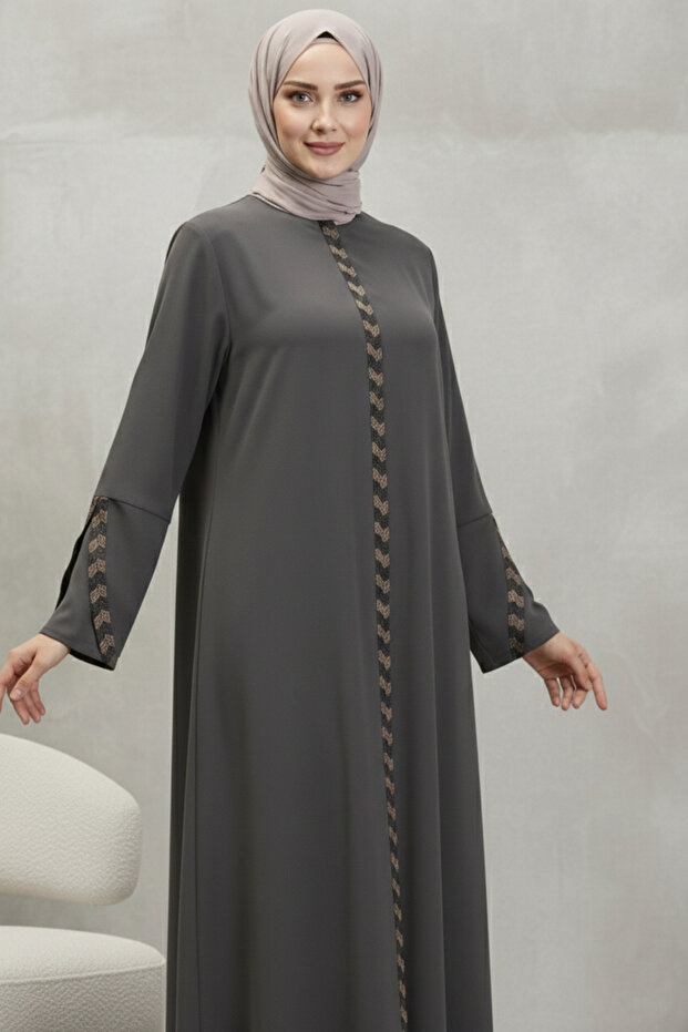 Nobility & Elegance Stone Embellished Special Series Classic Long Robe