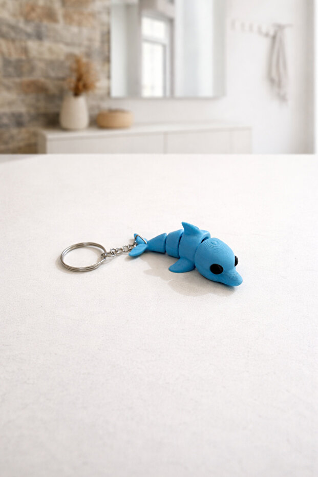 3D Printing Cute Dolphin Keychain