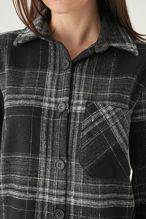 3127A Front Buttoned Shirt Black - 4