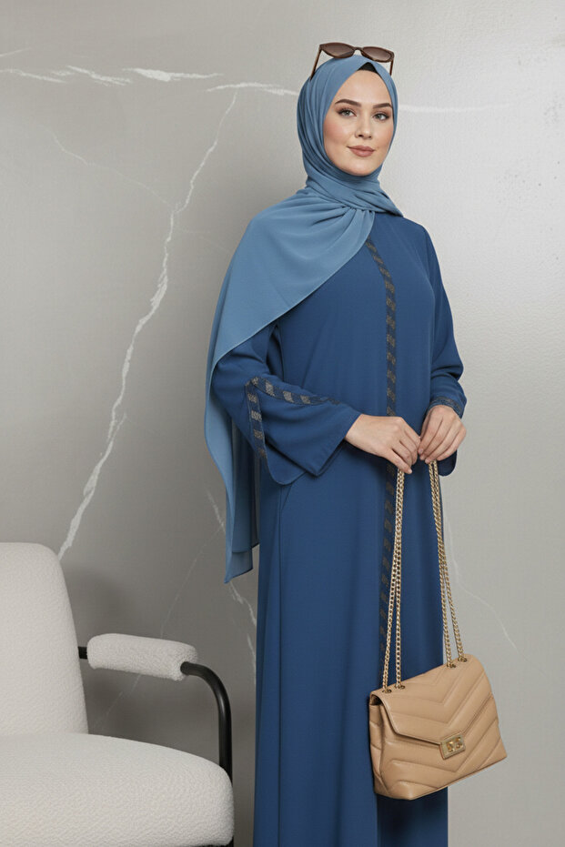 Nobility & Elegance Stone Embellished Special Series Classic Long Robe