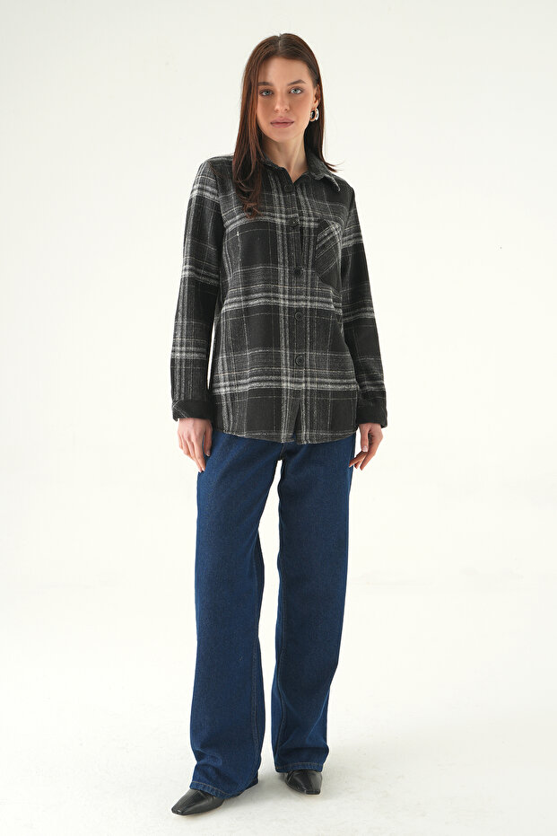 3127A Front Buttoned Shirt Black - 3