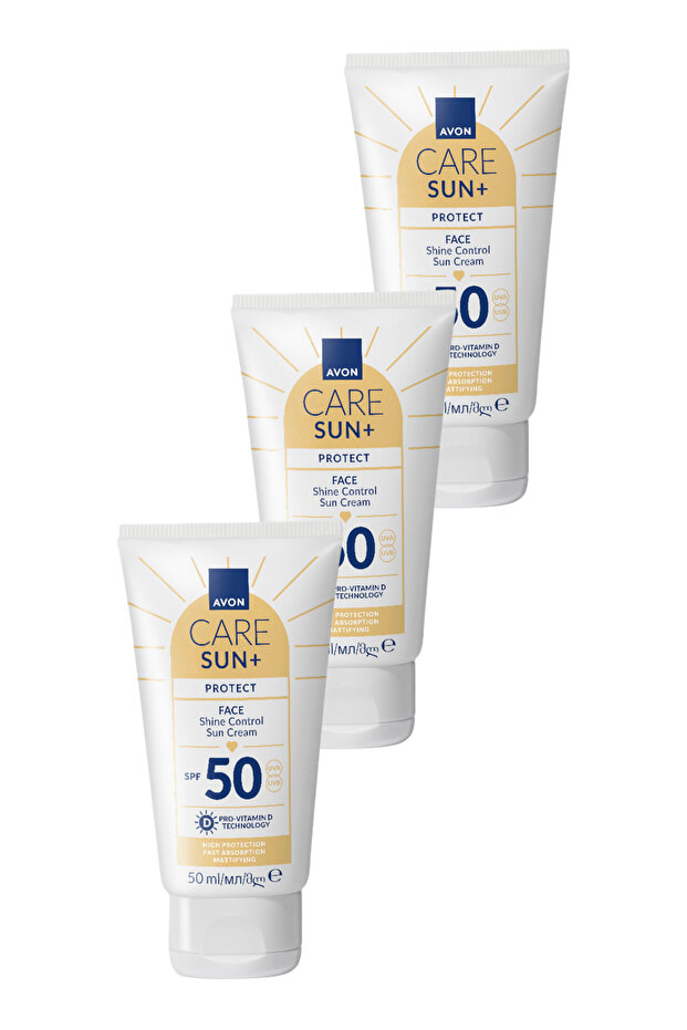 Sun+ Protect Shine Control Sunscreen for Face Spf50 50 Ml. Triple Pack