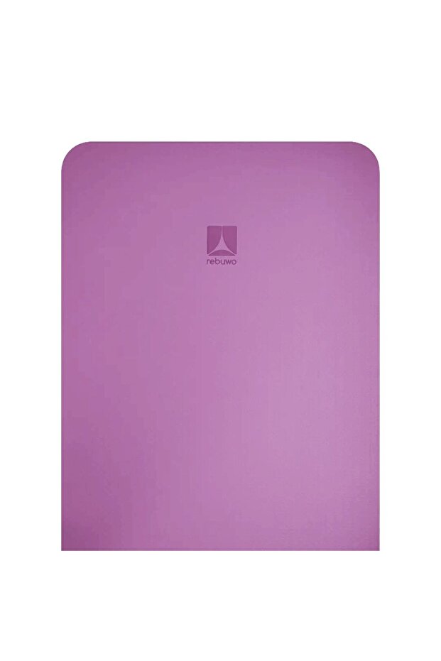 Rebuwo Çift Taraflı Kaydırmaz TPE Yoga Matı – 6mm Pilates Minderi 183x61 cm Mor