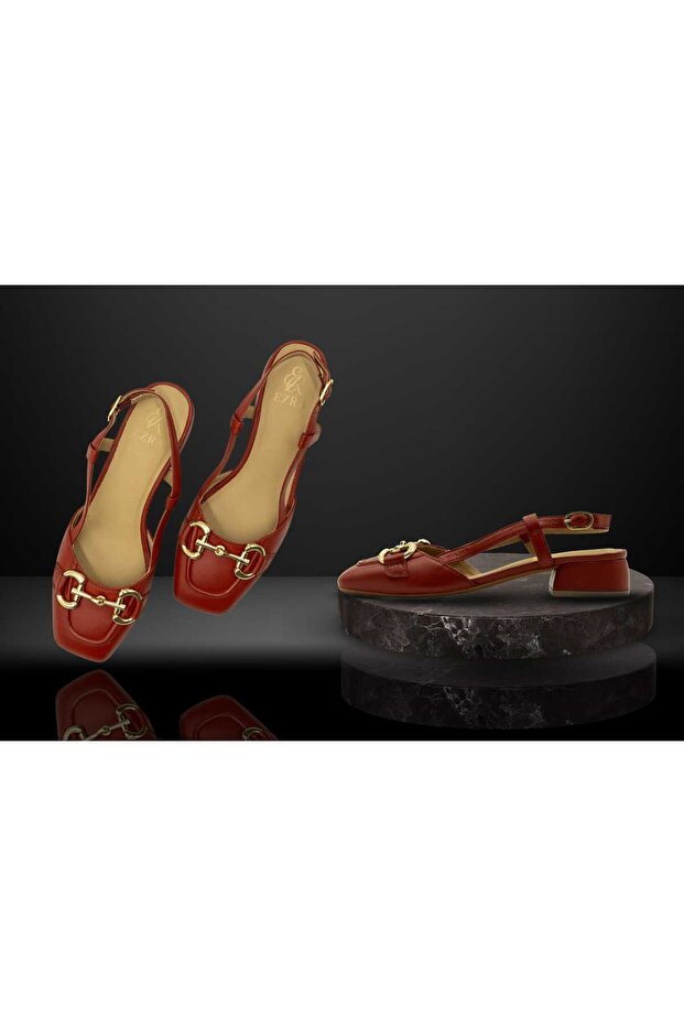 LUXURY COLLECTION "Rosso Fiore" Red Elegance Loafer Sling
