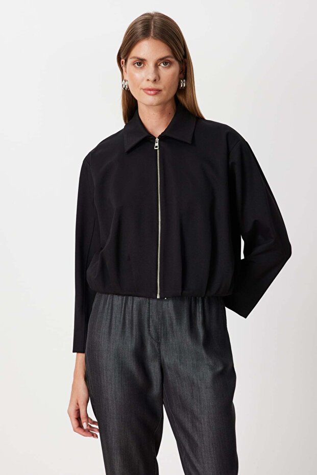 Fermuarlı Bomber Ceket - 2