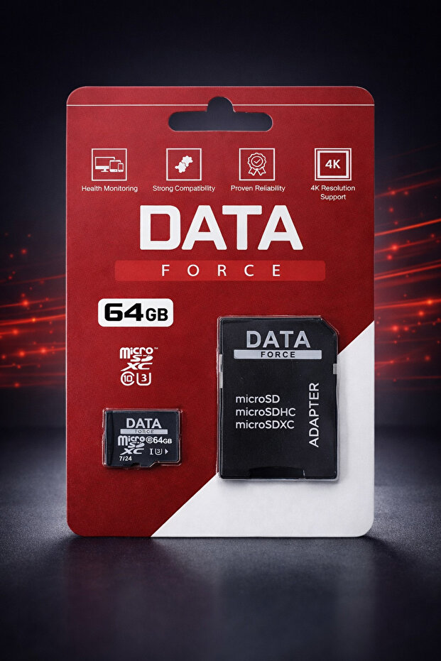 بطاقة ذاكرة 64 جيجابايت U3 |   متوافق مع الكاميرا والهاتف وجهاز تسجيل الفيديو الرقمي (DVR) - 2