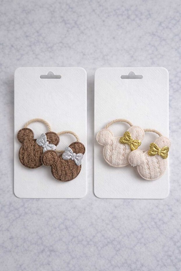 Mickey Mouse Double Color Buckle Set of 4