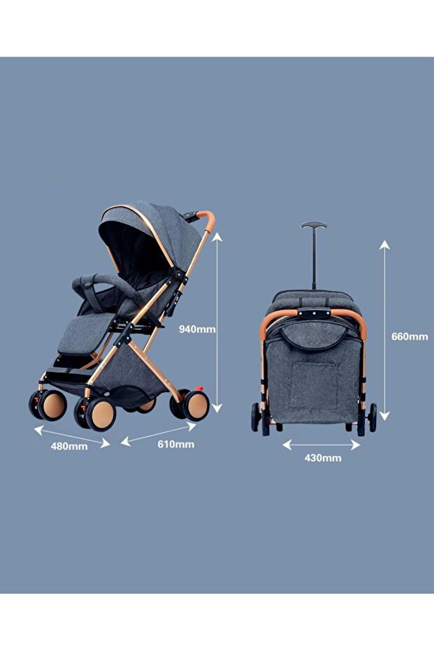 عربة أطفال خفيفة الوزن وقابلة للطي للسفر - 8