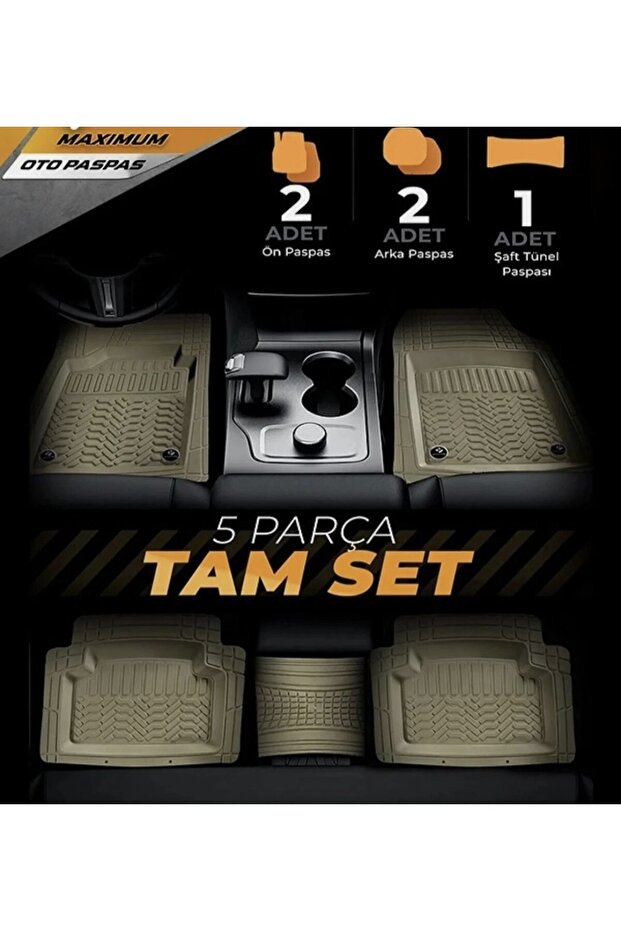 Mazda 3 4D Havuzlu Paspas Bej - 5