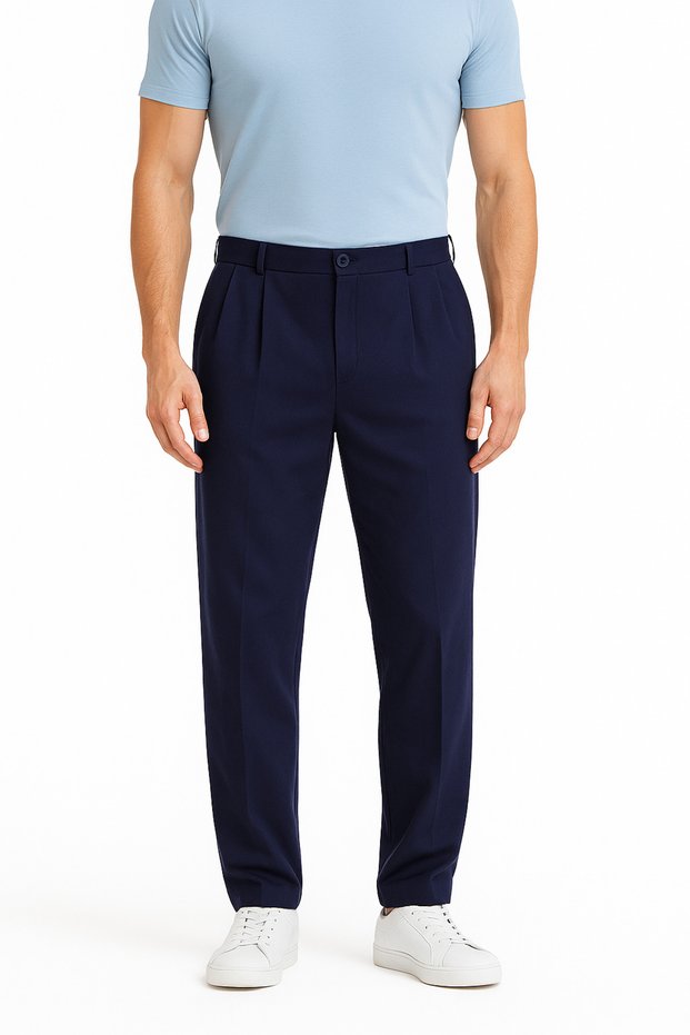 Men's Draped Flexible Imported Fabric Trousers