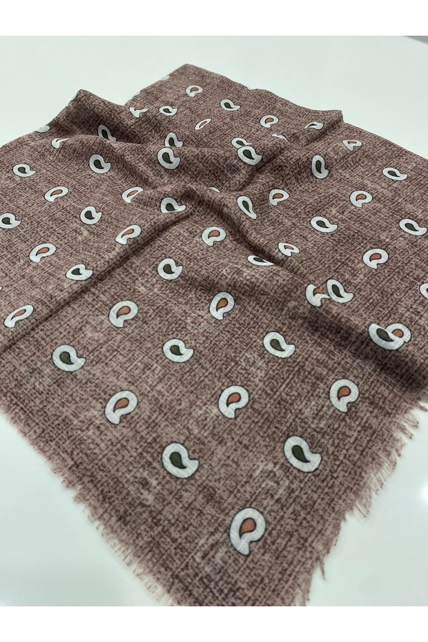 Dark Brown Organic Cotton Soft Scarf