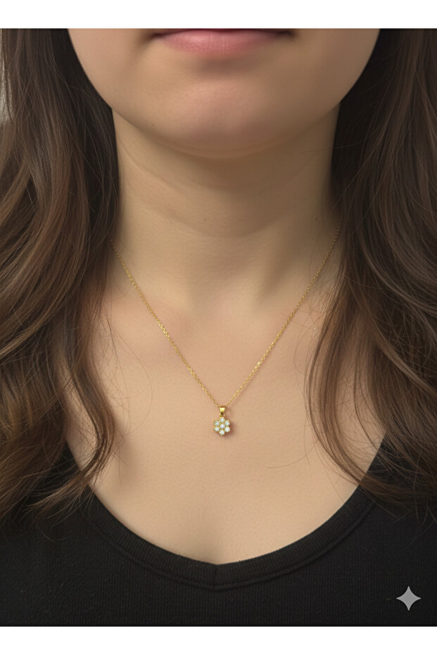 Mini Çiçek Kolye - 1