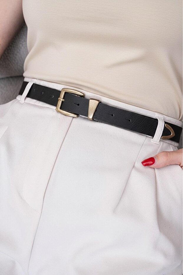 End Buckle Set Women's Belt, Jacket Belt, Trouser Belt