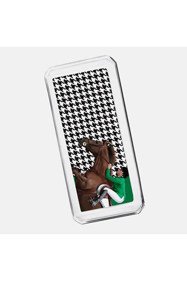 Equestrian Green Jacket Glass Plate