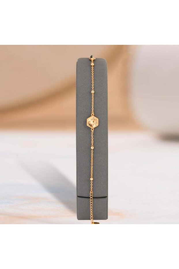 Gold plating alternative set, hexagonal luster, hypoallergenic - 4