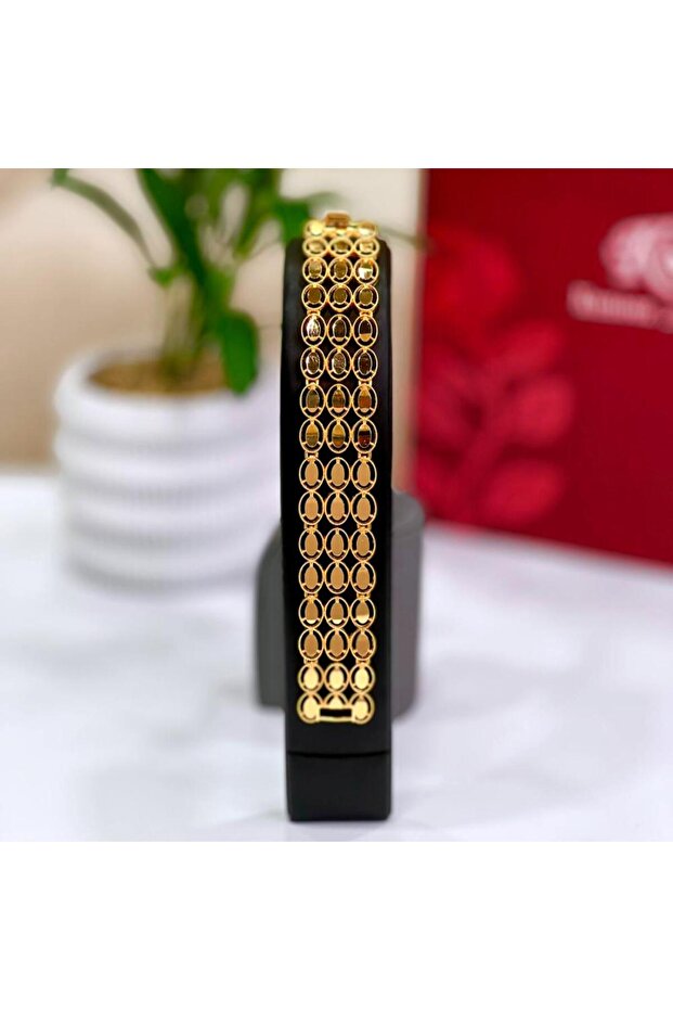 oval gold alternative bracelet - 2