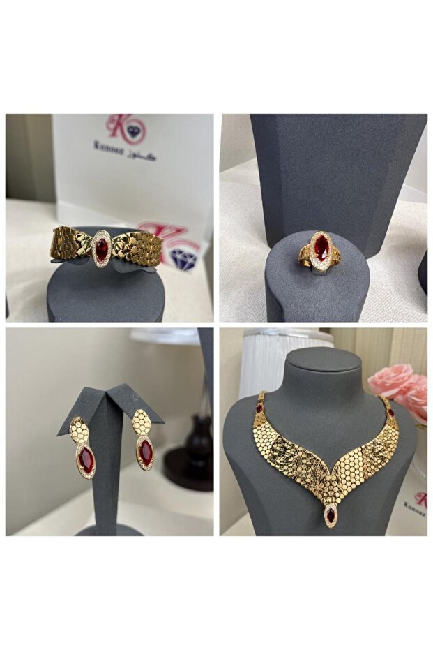 Gold alternative set, falcon wing, red - 2