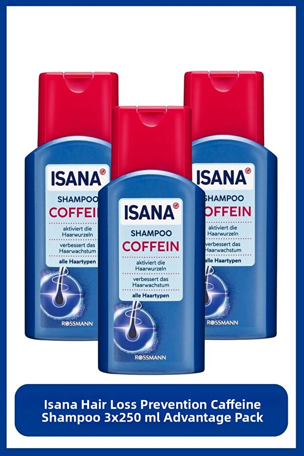 Anti-Hair Loss Caffeine Shampoo 3X250 ml Advantage Package