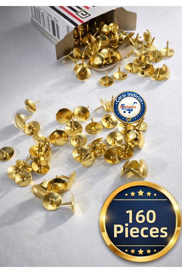 160 Pieces Thumbtacks Metal Nails Hobby-Hardware