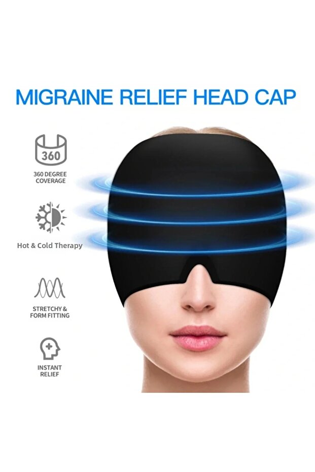 Cold-hot compress mask | gel mask to help relieve headaches and stress
