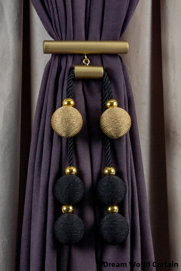 Medium Tie-Down Custom Made Rope Wrap 6 Ball Curtain Tie Braçol Curtain Accessory