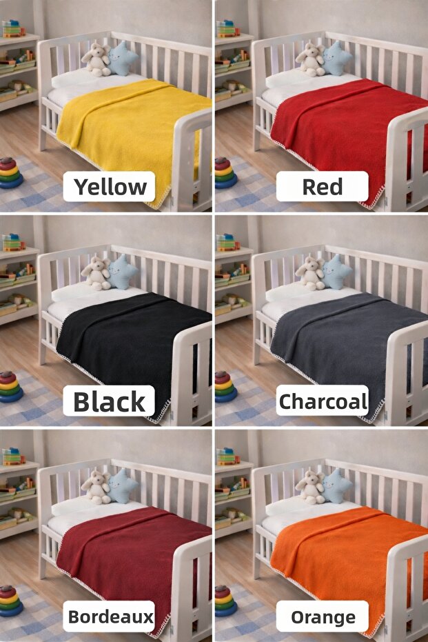Thin Fleece Baby Blanket 100X85 cm – Soft and Warm Baby Coverlet