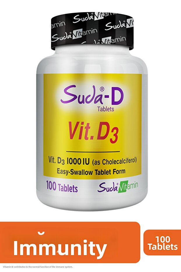 فيتامين د3 1000 وحدة دولية 100 قرص - 1