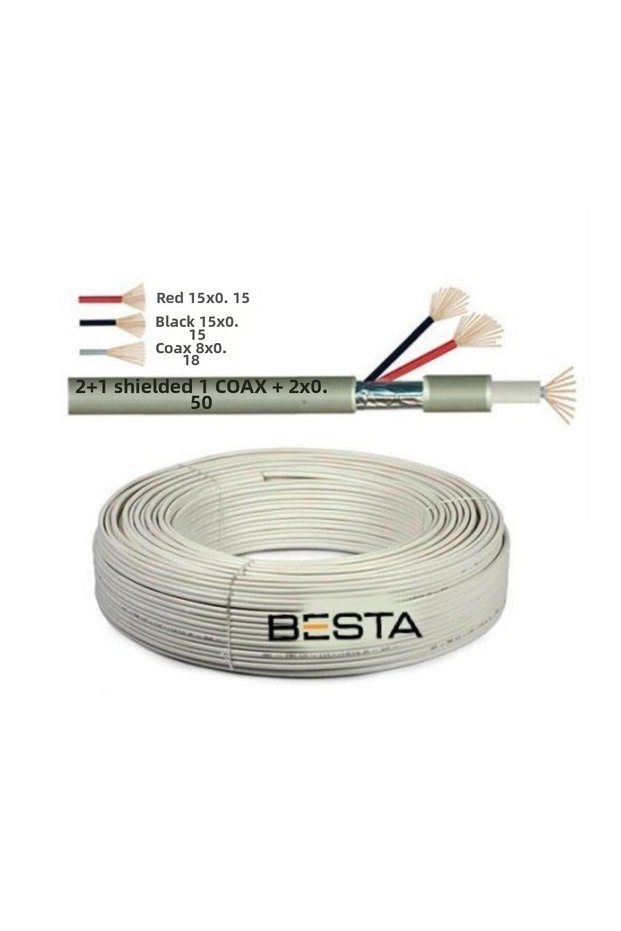 Kd-1388 250 Meters 2+1 0.50 Cctv Camera Cable